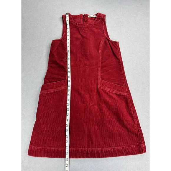 Marine Layer Women’s Size S Florence Shift Dress Corduroy Sleeveless Rust/Red - Picture 8 of 10